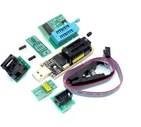 Programmatore USB CH341A - Burner Chip 24/25 EEPROM BIOS Con Clip SOP8 - Foto 13