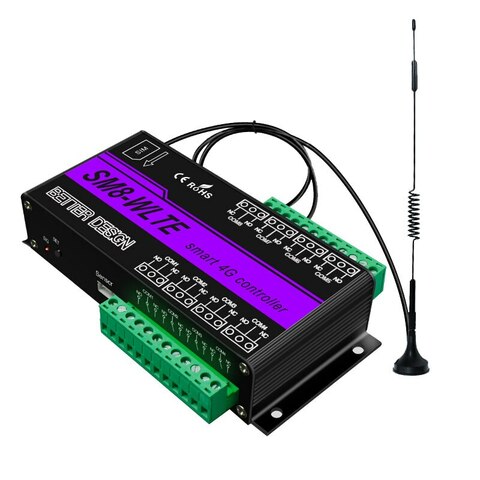 SM2 WLTE 4G SMS Alarmcontroller - Temperatur & Feuchtigkeit Überwachung Mit App