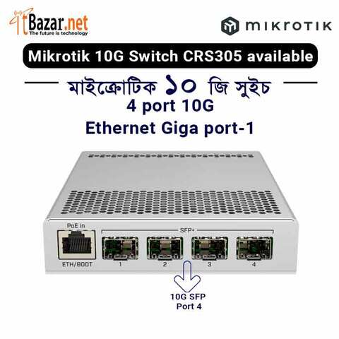 ルーター・ネットワーク機器 MikroTik CRS305-1G-4S+IN 41jdnMFnR4L.jpg_BO30,255,255,