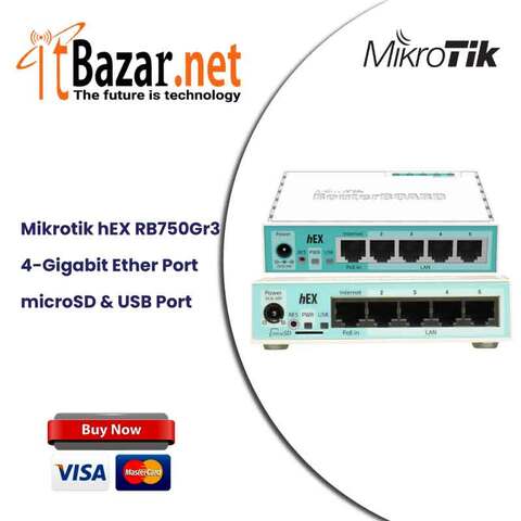 Mikrotik Router Rb750Gr3 hEx
