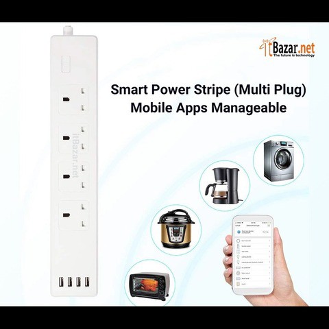 Smart Power Strip (Multi Plug) WiFi Apps Mnageable
